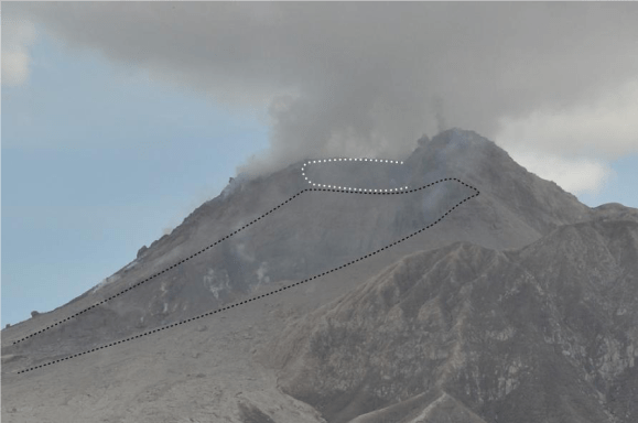 MVO dome collapse (source MVO)