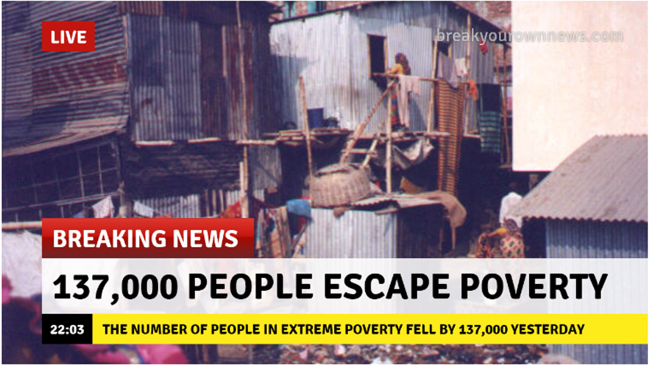137,000 people escape poverty Breaking News