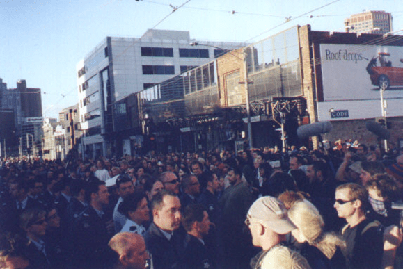 Anti WEF Protest Melbourne Alcock 2000