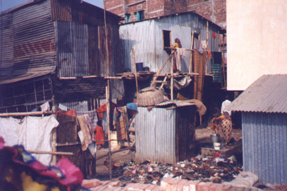 Dhaka slum picture Alcock 2001